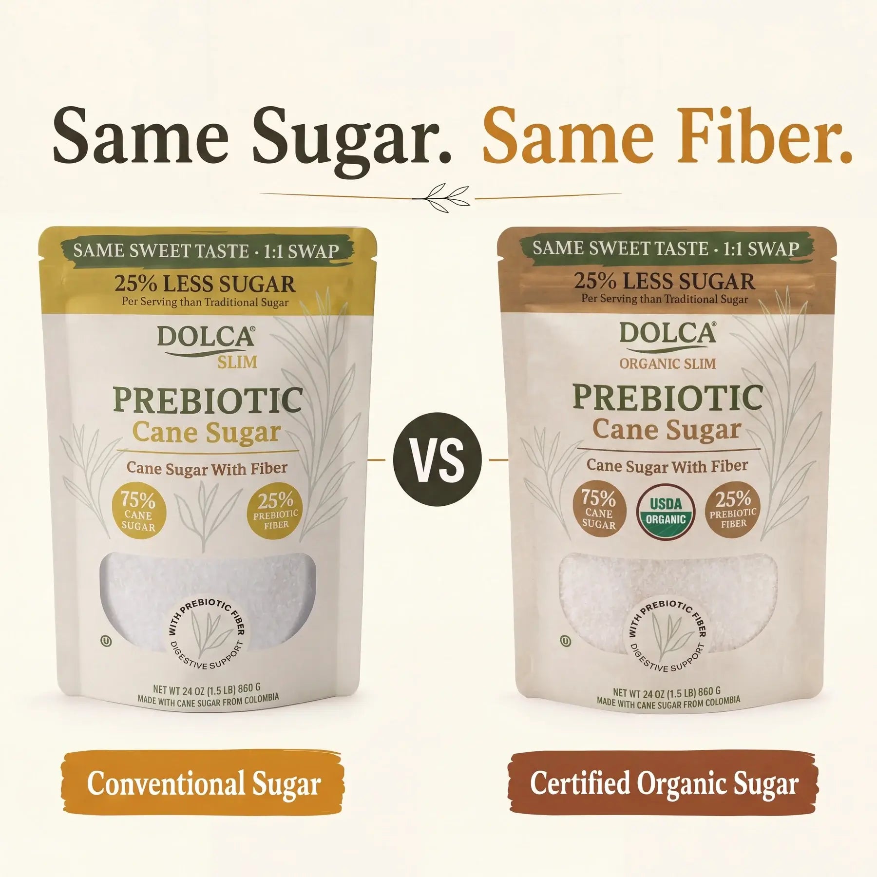 Dolca Slim Prebiotic Cane Sugar