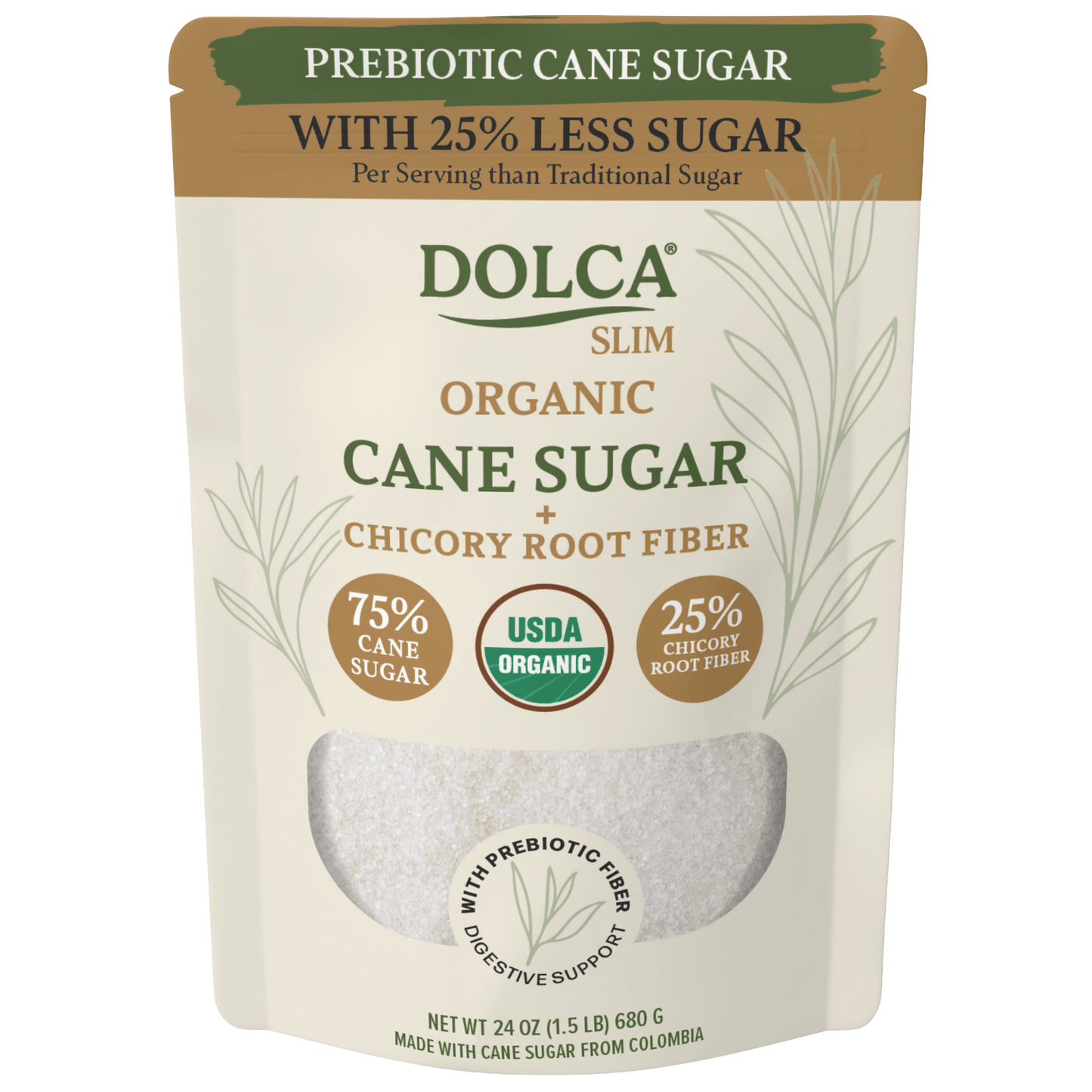 Dolca Organic Slim - Prebiotic Cane Sugar