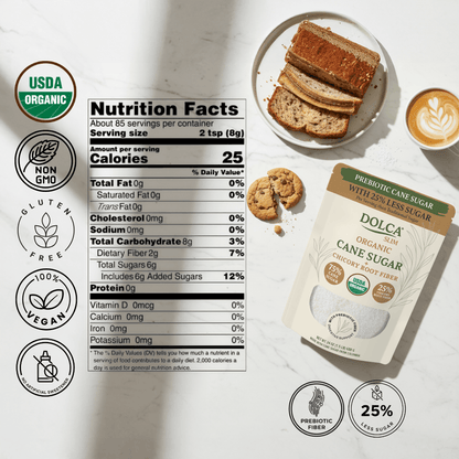 Dolca Organic Slim - Prebiotic Cane Sugar